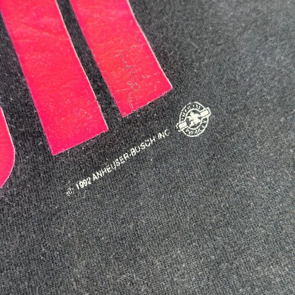 Vintage KNOW WHEN 2 SAY WHEN T Shirt Anheuser Busch XL Single Stitch 1992 - Picture 3 of 7